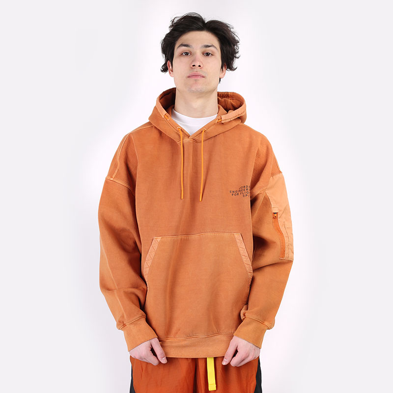 Мужская толстовка Jordan 23 Engineered Washed Fleece Hoodie (CV2766-875)  - цена, описание, фото 3